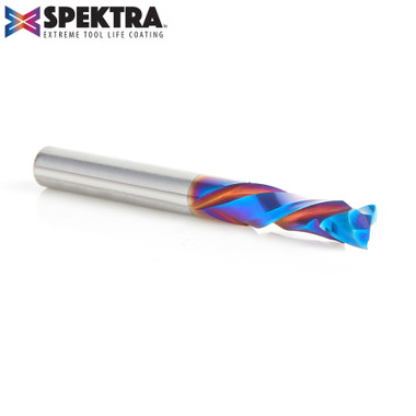 Amana Tool 46170-K CNC SC Spektra Extreme Tool Life Coated Compression Spiral 1/4 D x 7/8 CH x 1/4 SHK x 2-1/2 Inch Long 2 Flute Router Bit