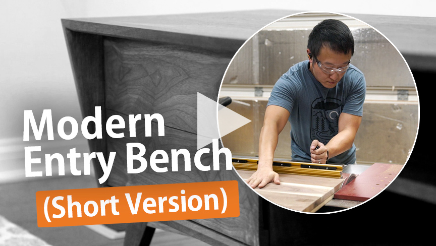 How to Make a Modern Entryway Bench (Short Version) | ToolsToday