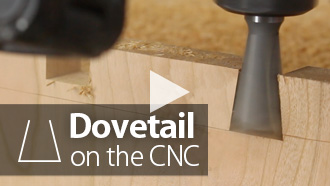 Dovetail Router Bits on the CNC